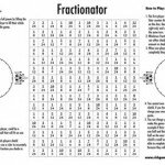 Fraction Game Worksheet